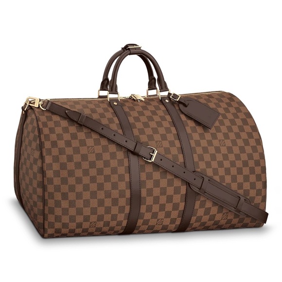 LIKE NEW Louis Vuitton ♡ Keepall Bandoulière 55 Damier Ebene Duffle - Picture 1 of 16